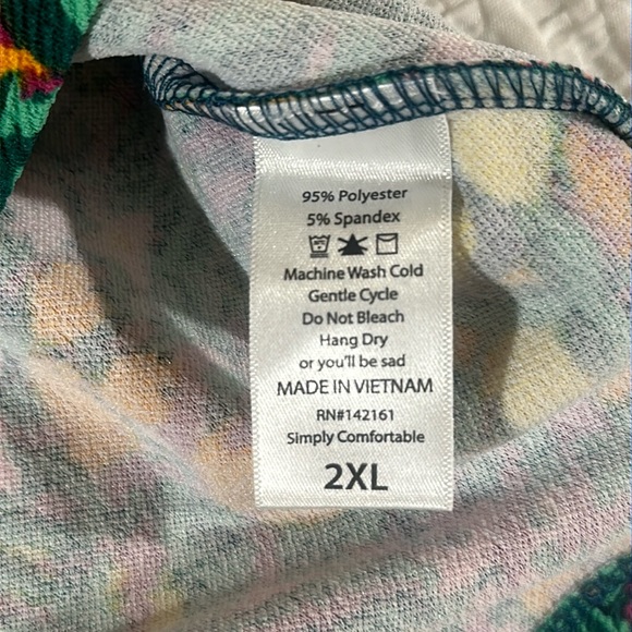 LuLaRoe Women’s Cassie Pencil Skirt/Size: 2XL /Color: Multi, Floral Design (NWT) - Picture 5 of 7